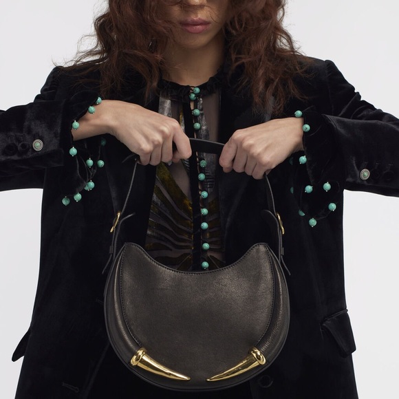 Roberto Cavalli Large Fang Shoulder Bag